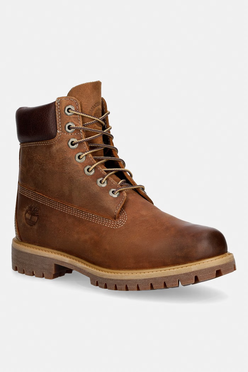 Timberland leather hiking boots 6In Premium men's brown color