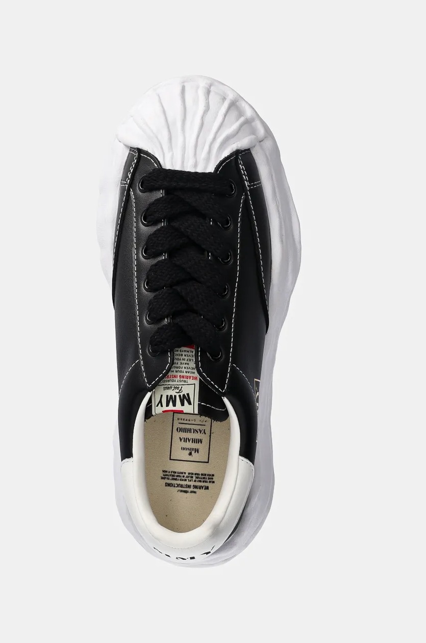 Maison Mihara Yasuhiro ブラック ダメージ44 25ss Maison MIHARA YASUHIRO Hank low-top Sneakers | Black | FARFETCH