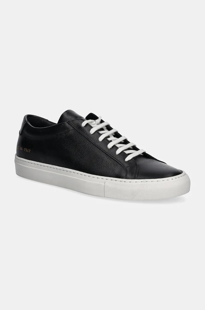 Common Projects leather sneakers Achilles Contrast Bumpy black color 2432.7547