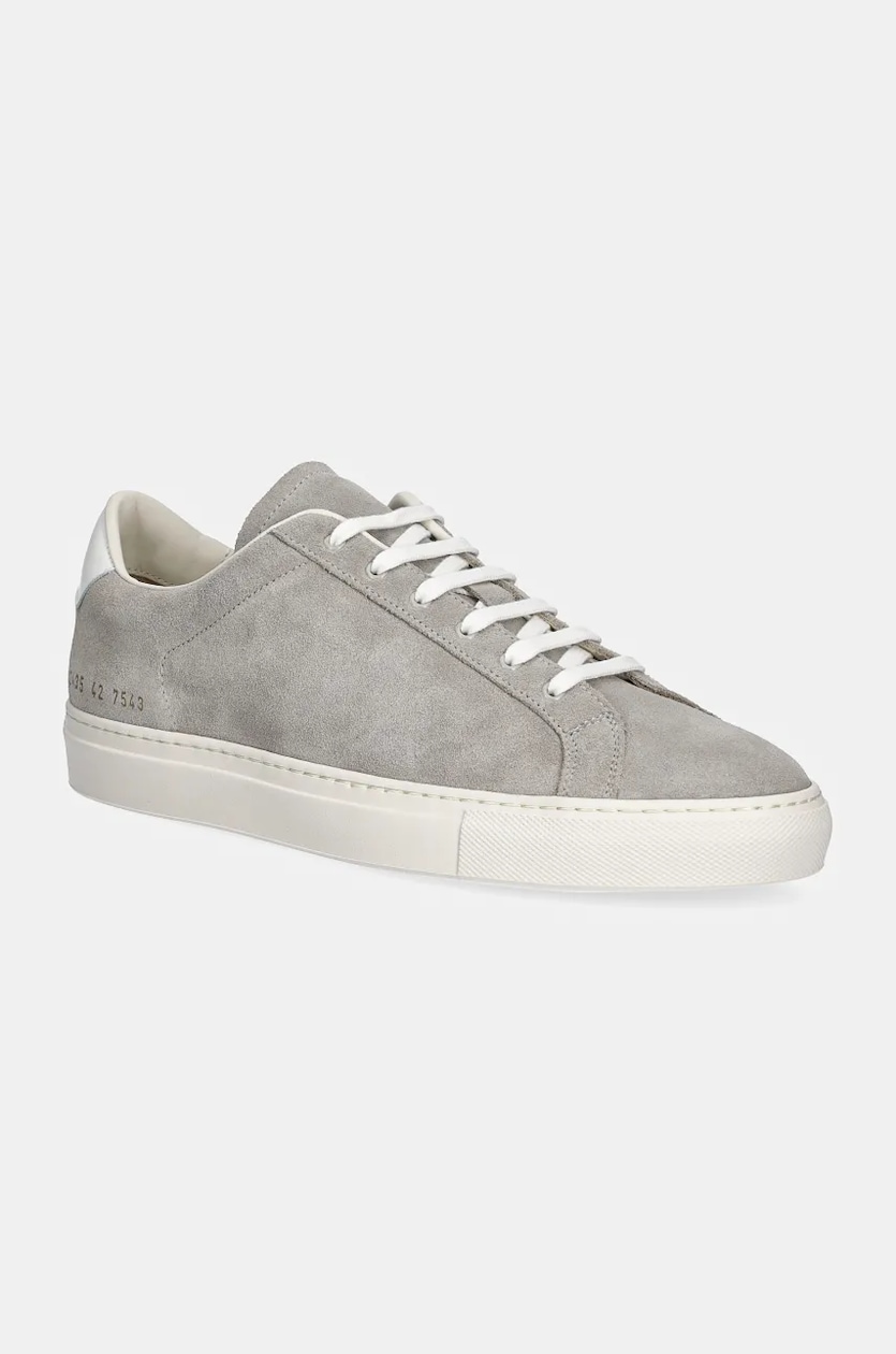Common Projects suede sneakers Retro in Suede gray color 2435.7543 at PRM US