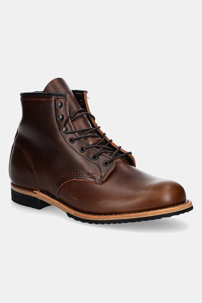 Red Wing leather shoes Roughneck Moc Toe men's brown color 8146 at Red Wing leather shoes Roughneck Moc Toe men's brown color 8146 at