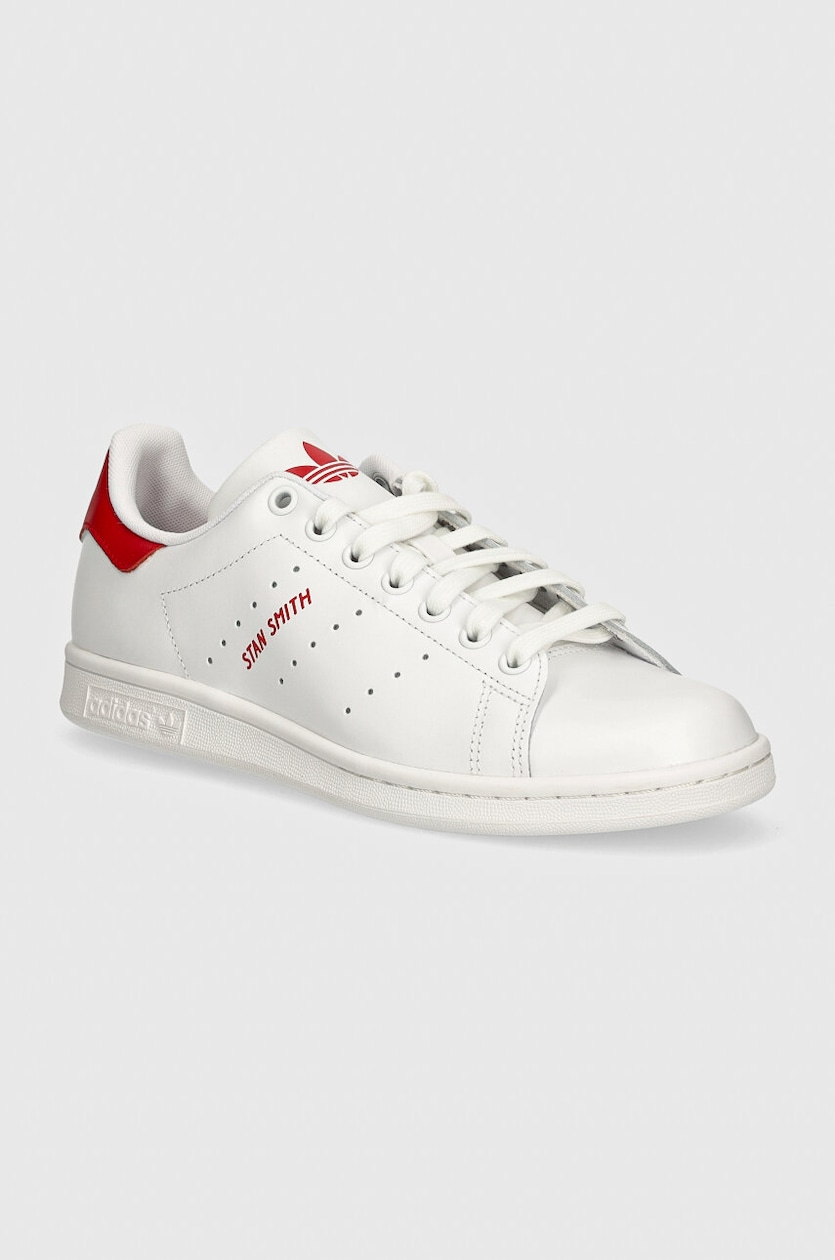 Deals Adidas Originals White And Red Stan Smith Sneakers Vulc