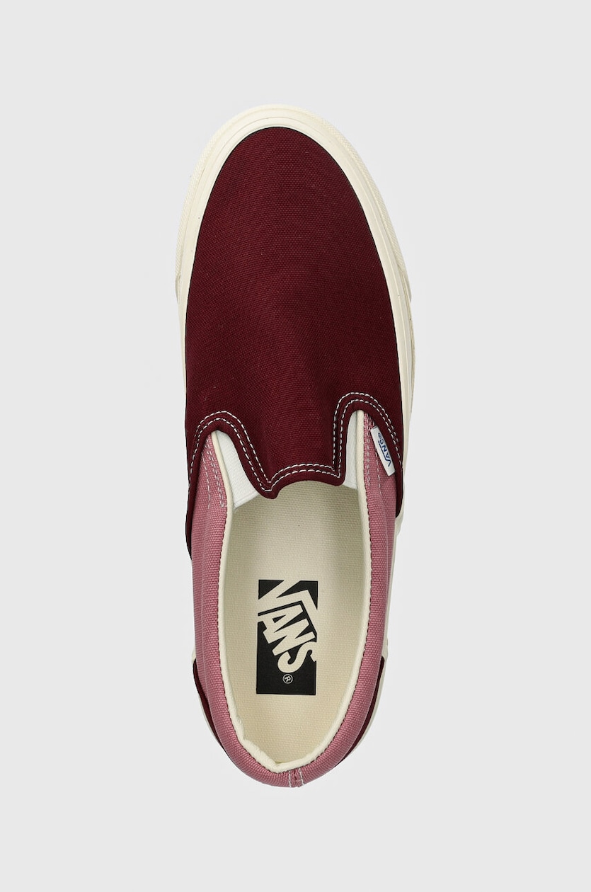 Vans plimsolls Premium Classics LX Slip On Reissue 98 maroon color VN000CSE5T21 at PRM US