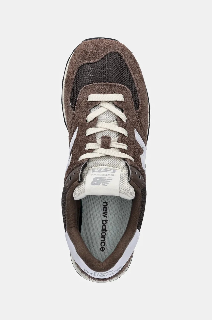 New Balance sneakers 574 brown color U574RBI at PRM US