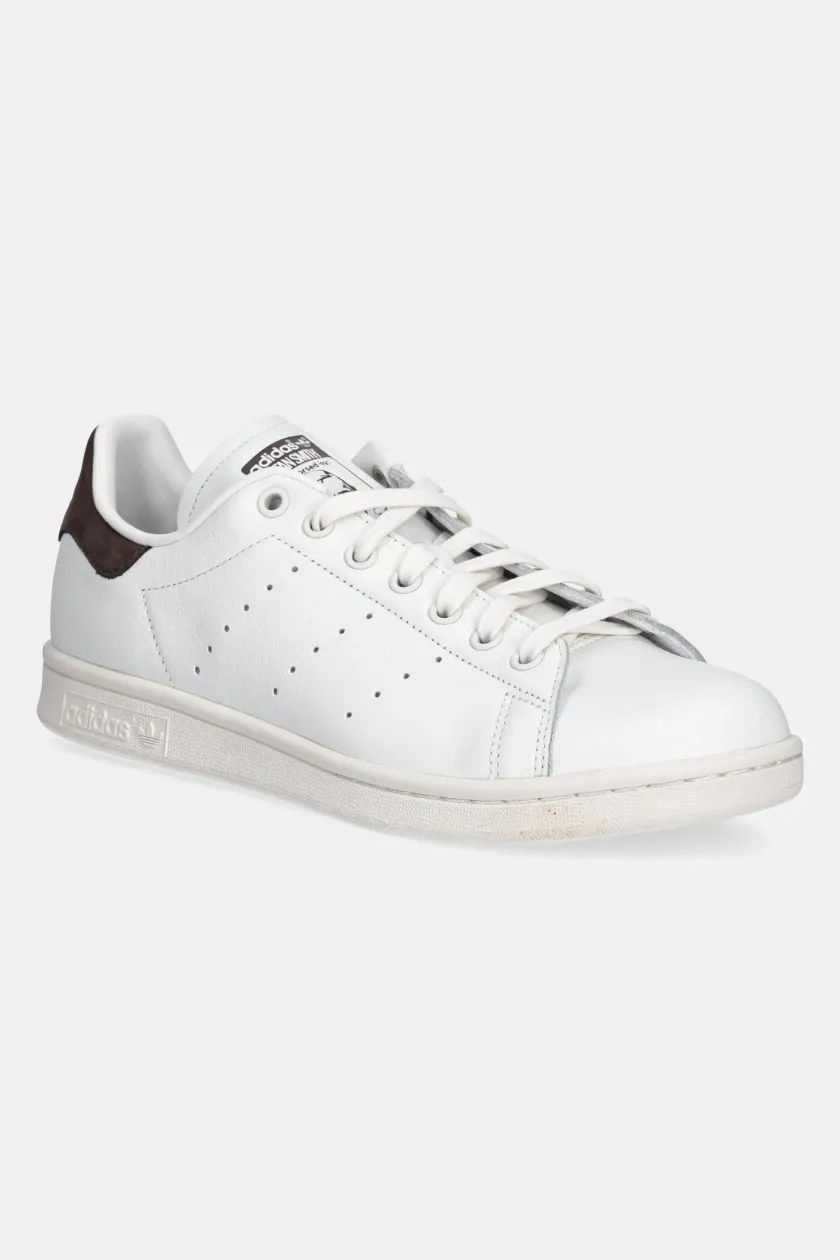 Adidas stan smith white leather sneakers best sale