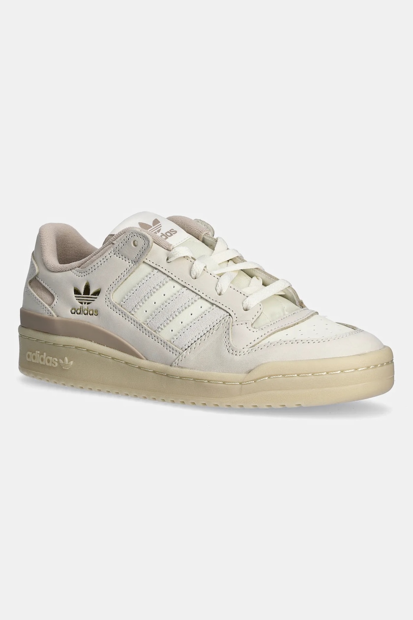adidas Originals sneakers in pelle Forum Low Cl colore beige