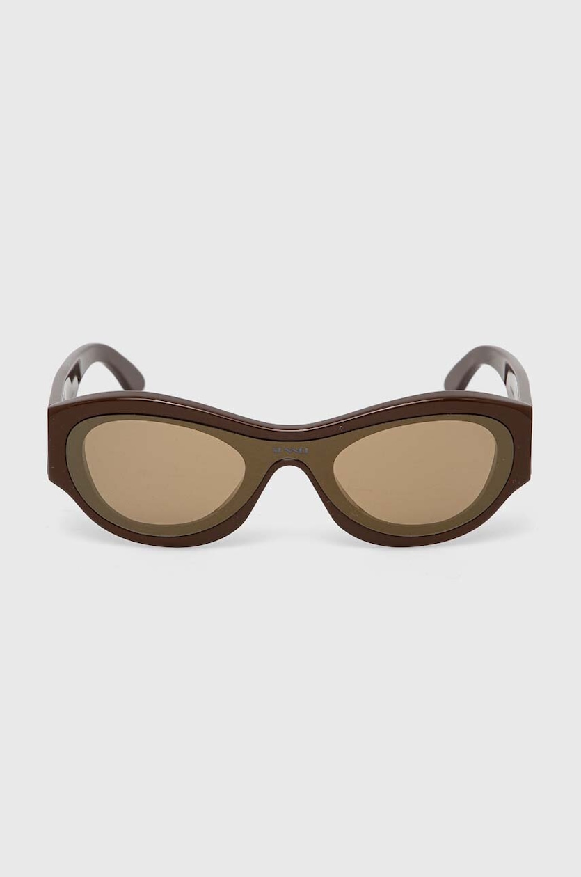 サングラス SUNNEI Woman Sunglasses Brown MACCXEYW005D 7230 Sunnei sunglasses women's brown color MACCXEYW005 at PRM US