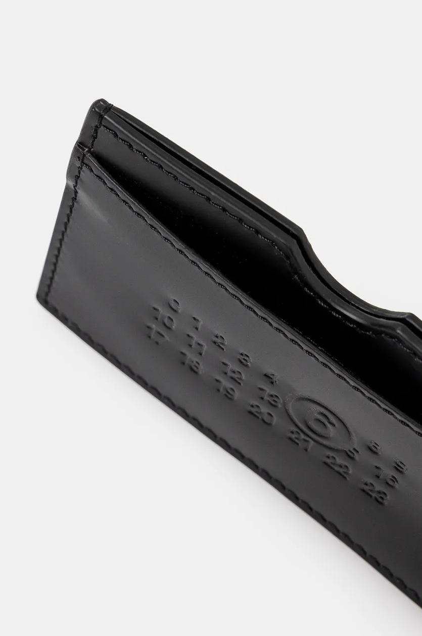 MM6 Maison Margiela 正規品関税込み CARD HOLDERS SA5UI0019 MM6 Maison Margiela leather card holder black color