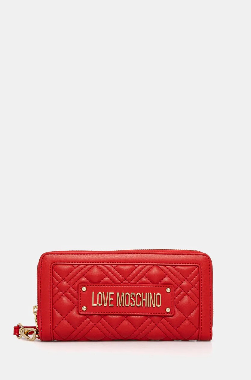 Portafoglio rosso moschino discount