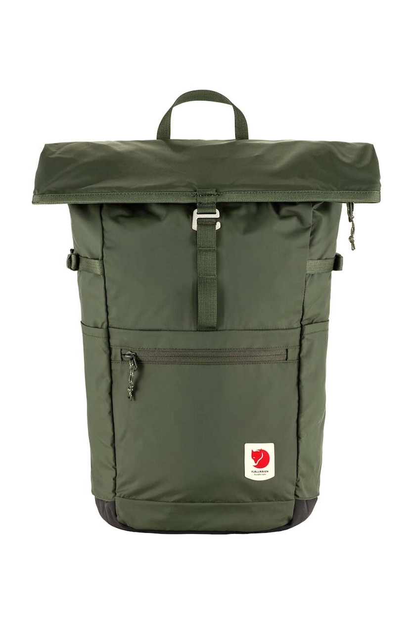 Fjallraven backpack High Coast Foldsack 24L green color smooth