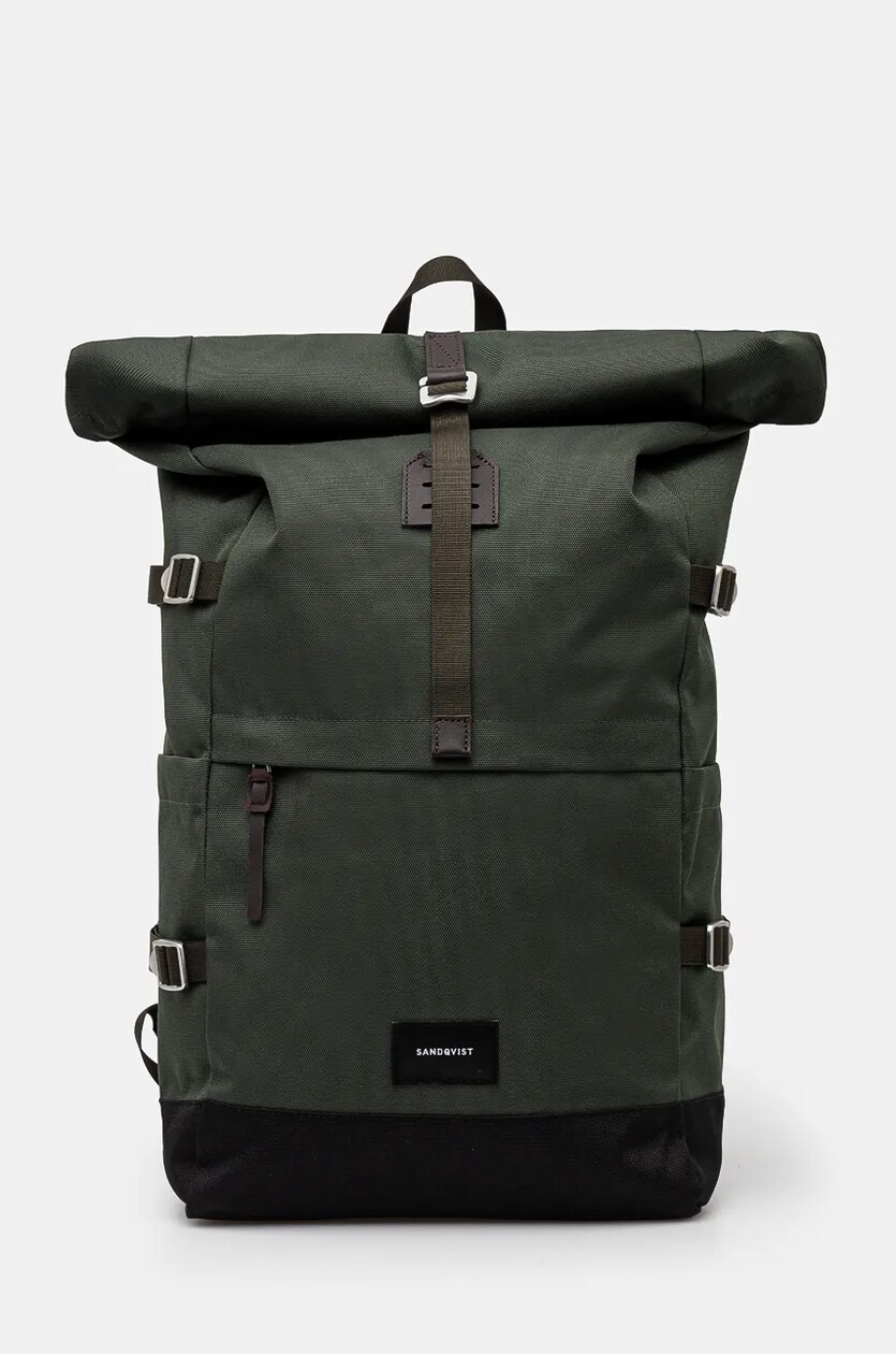 Sandqvist backpack Bernt green color smooth SQA2413 at PRM US