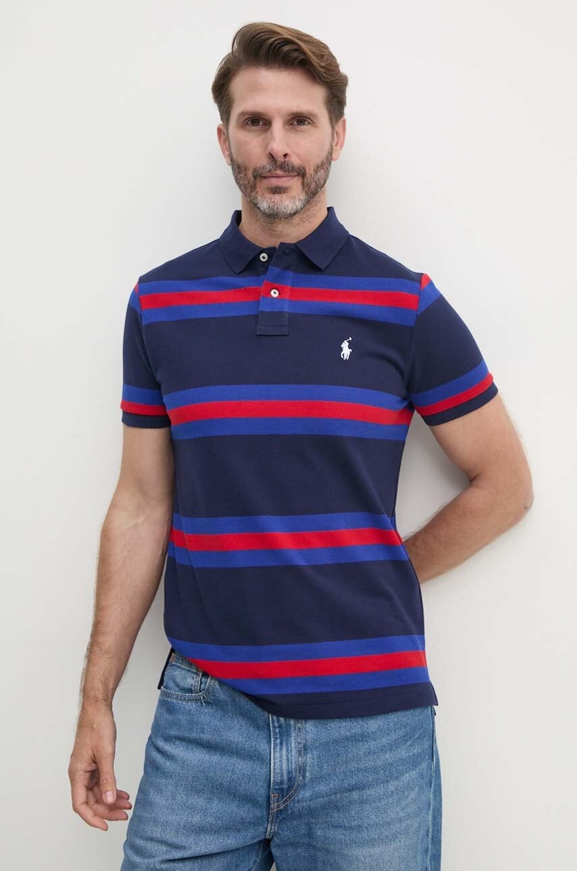 Polo Ralph Lauren cotton polo shirt navy blue color 710951896 at