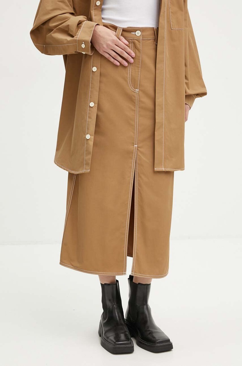 スカート VETEMENTS 'Deconstructed Trenchcoat' skirt Beige WA66SK400S VETEMENTS cotton skirt Deconstructed Trenchcoat PRM EU