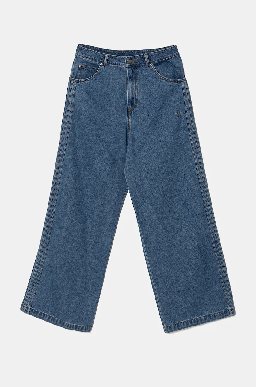 adidas Originals jeansy DENIM ZIP PANT damskie kolor adidas Originals jeansy DENIM ZIP PANT damskie kolor