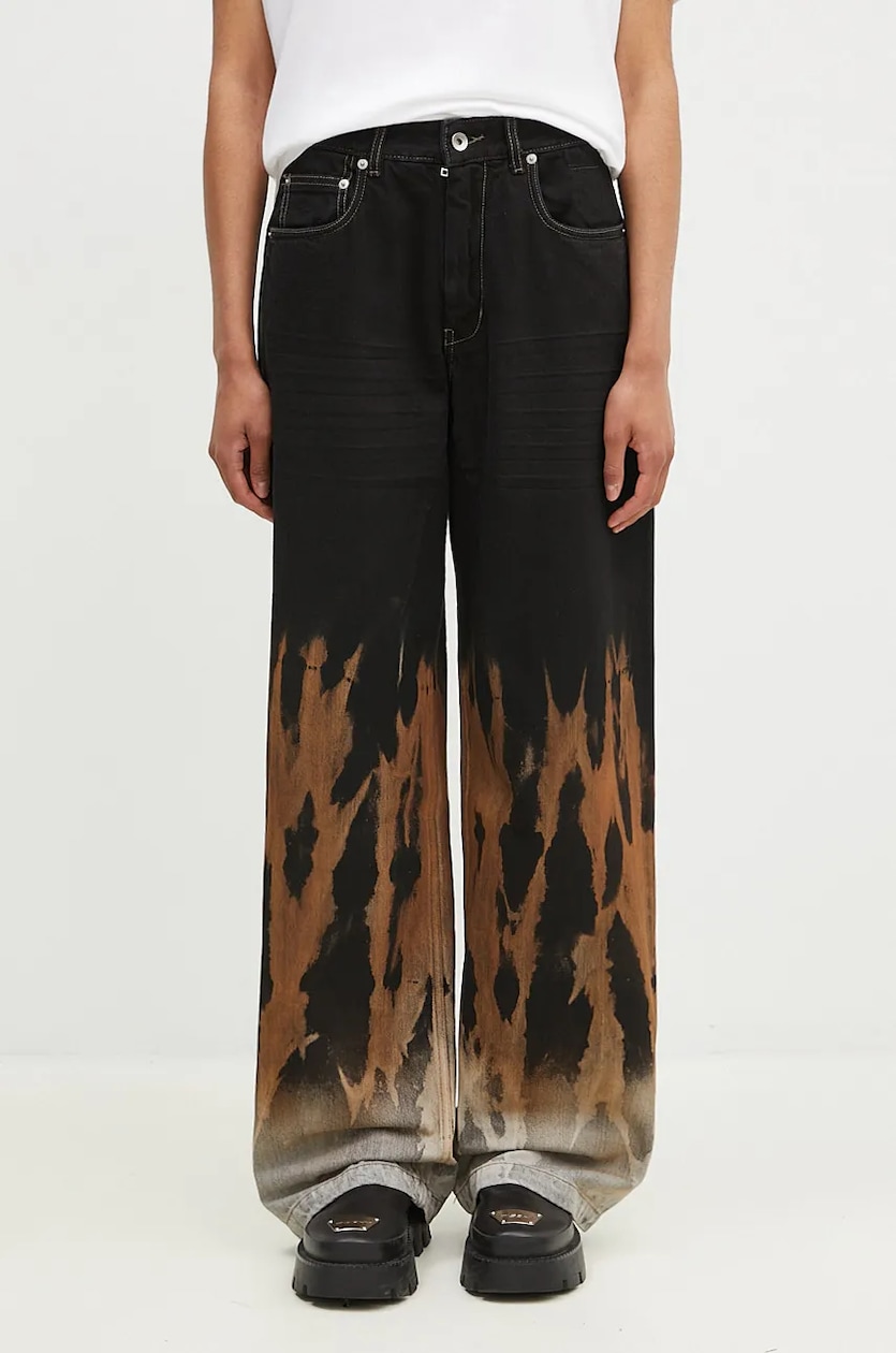 Kenzo jeans Solid Asagao Straight women's FD62DP2106C1.BM at PRM US