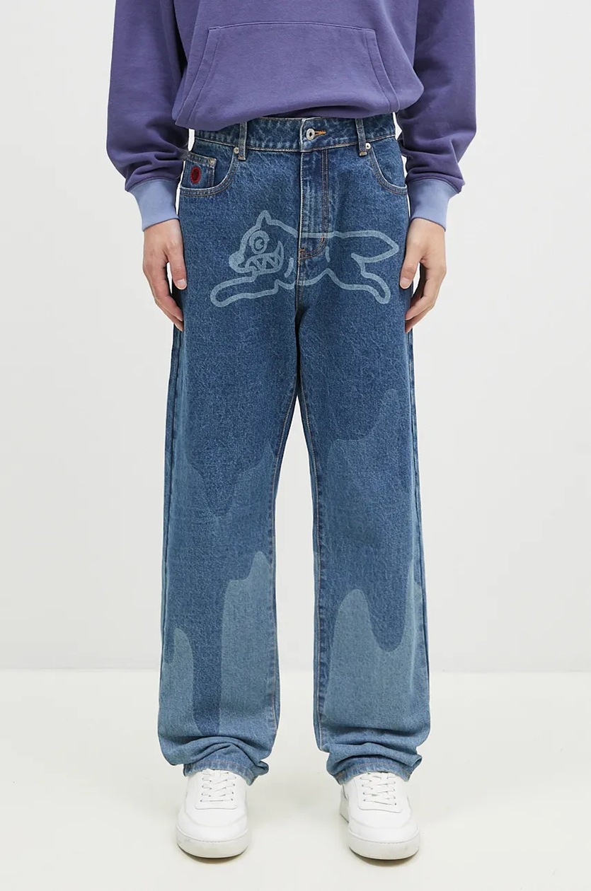 ICECREAM jeans Running Dog Lazer Drip Denim men's IC24373 at PRM US