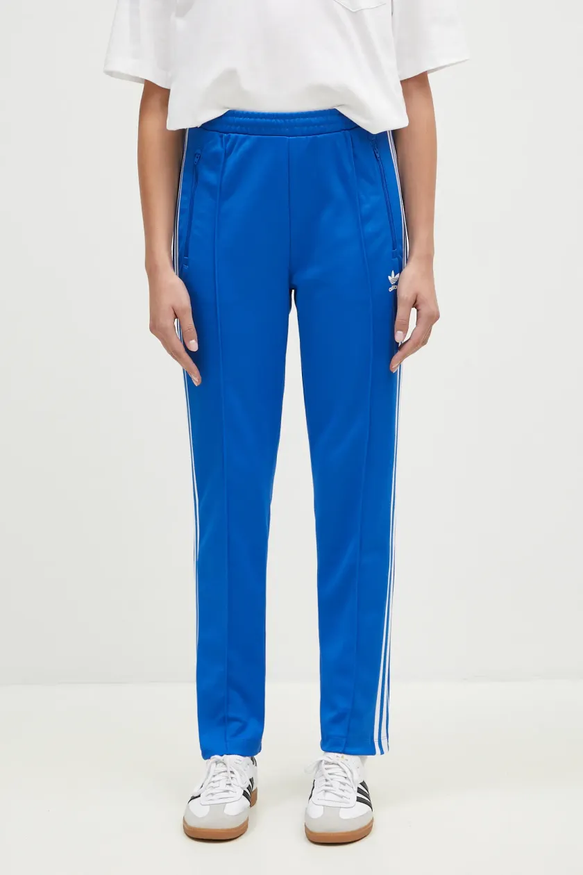 adidas Originals joggers Beckenbauer Track Pant blue color with a print IY2228