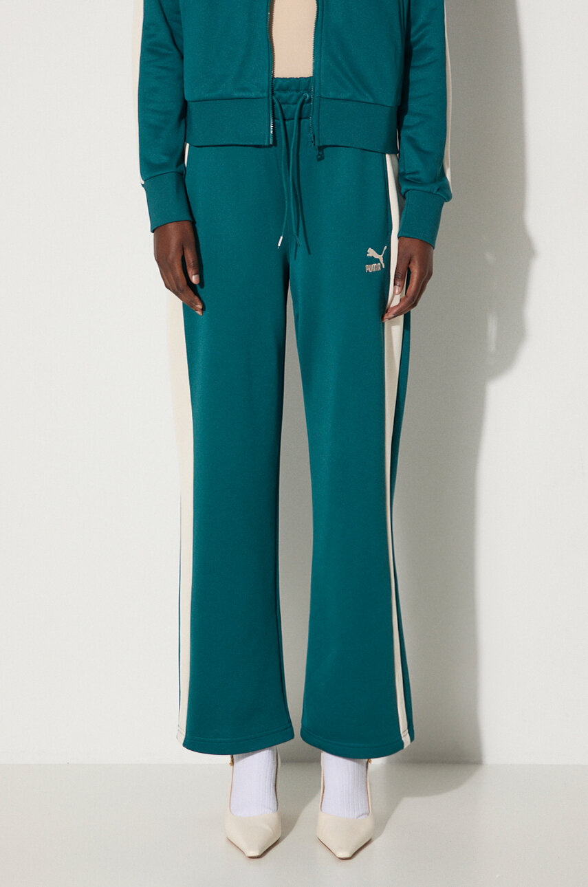 Puma green track pants hotsell