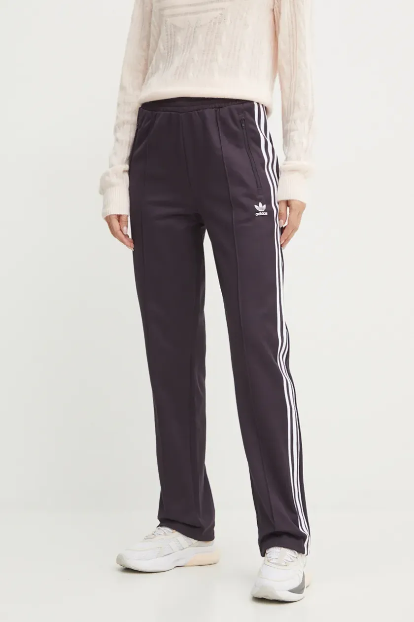 adidas Originals pantaloni della tuta Beckenbauer Track Pant colore violetto con applicazione IY2224