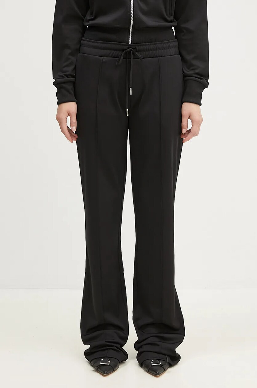 Y-3 trousers Pants Tech Seersucker women's black color