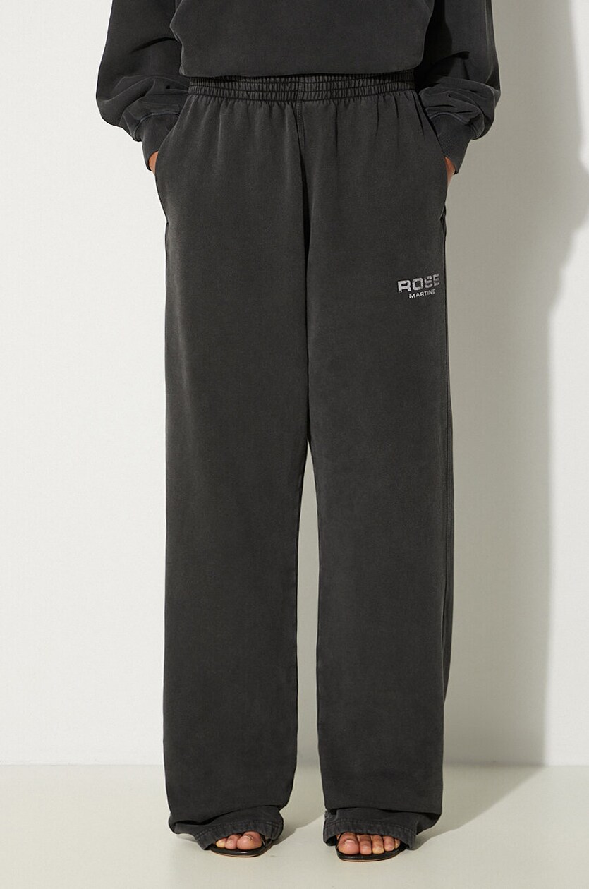Martine Rose cotton joggers Wide Leg Trackpant black color Martine Rose cotton joggers Wide Leg Trackpant black color