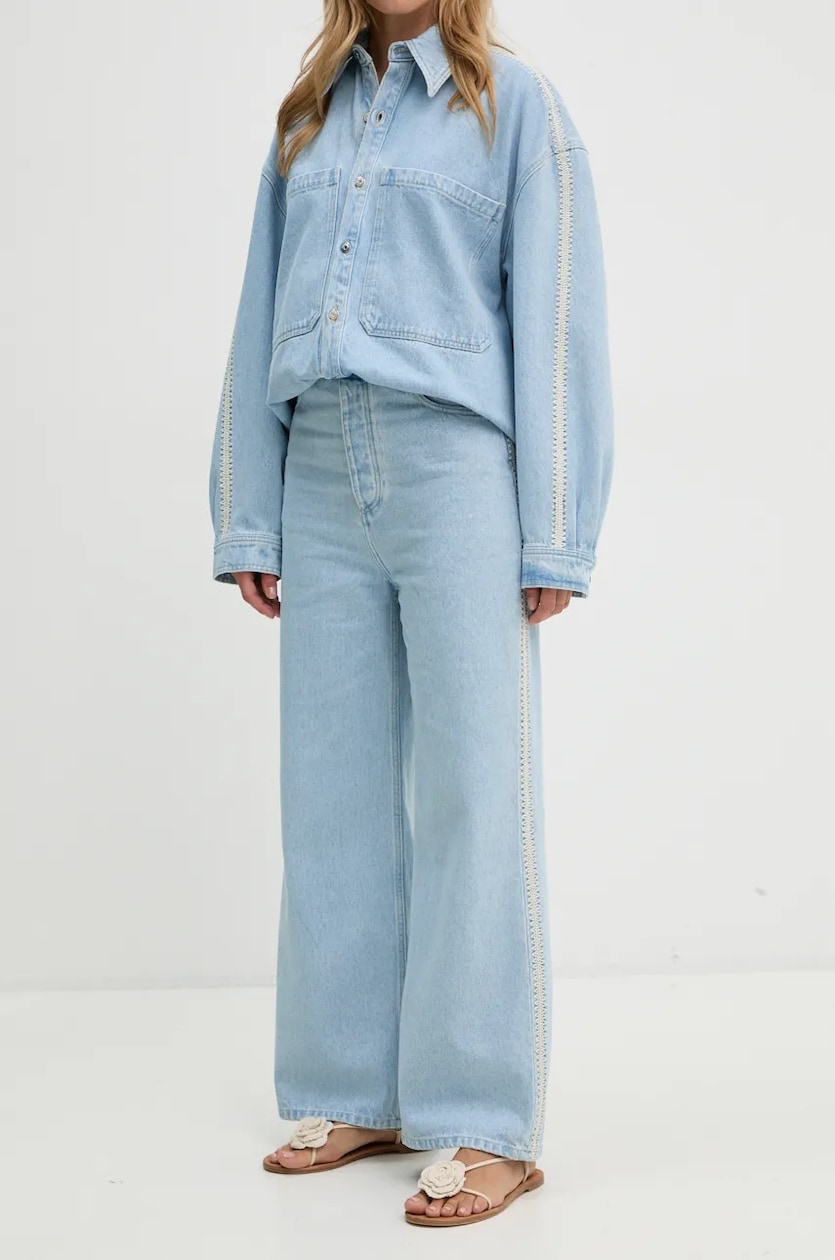 adidas Adilenium Zip Washed Denim Pants W adidas Adilenium Zip Washed Denim Pants W