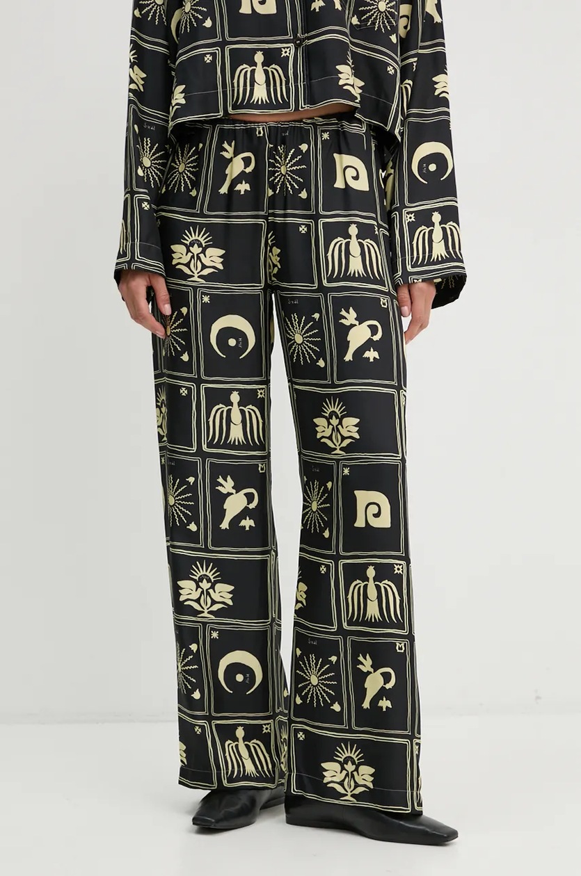 【送料&関税込】Nanushka Flared Trousers Nanushka silk trousers BRENDA PRM EU