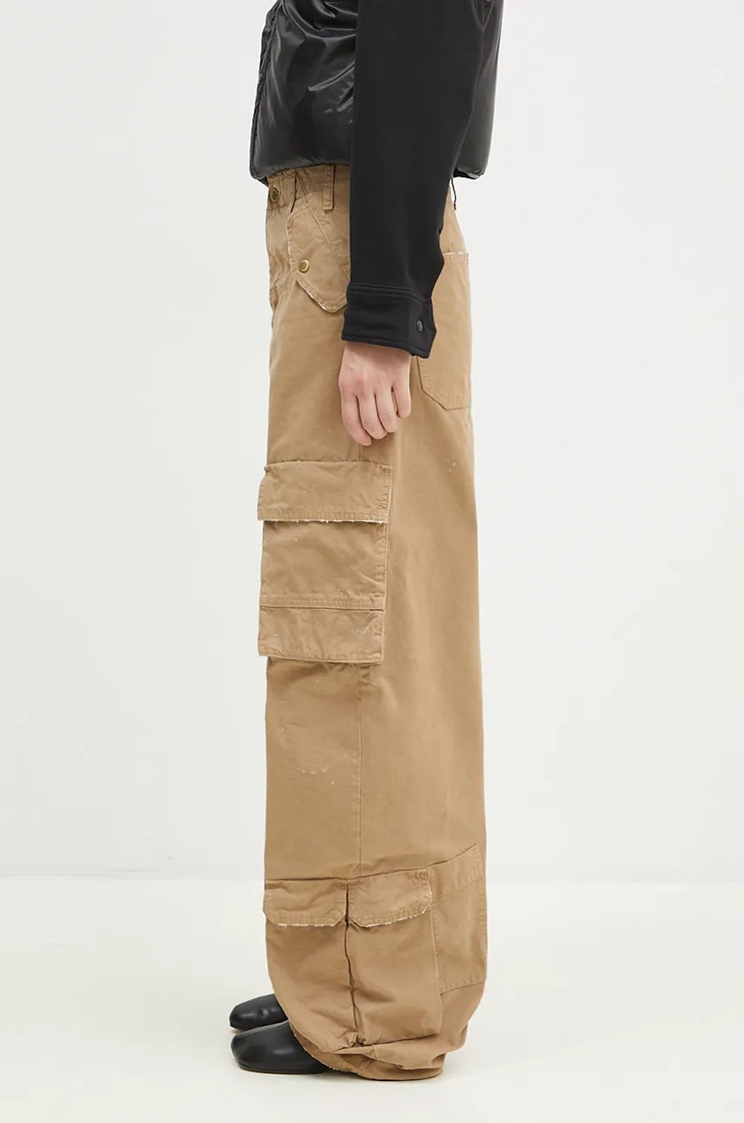 DARKPARK cotton trousers Rosalind beige color WTR04.FAP05