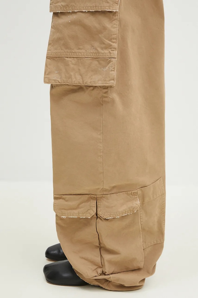 DARKPARK cotton trousers Rosalind beige color WTR04.FAP05