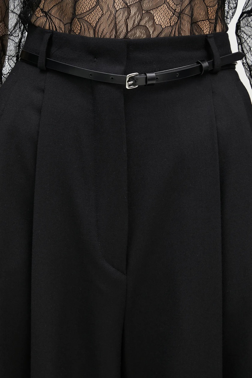 Sportmax wool trousers Kiens12 black color 2422136022600 at