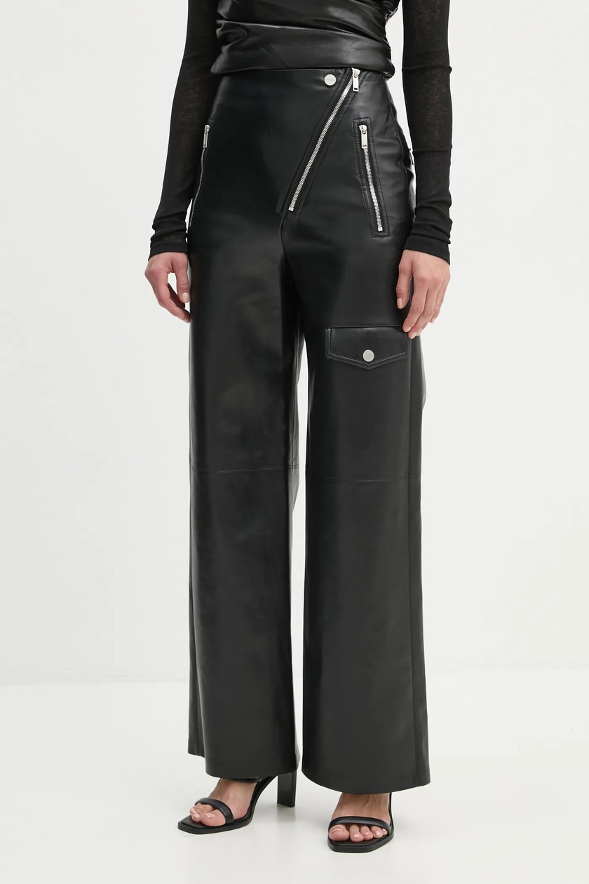 Nanushka trousers VINNI women's black color NW22CRPA00199 at PRM US