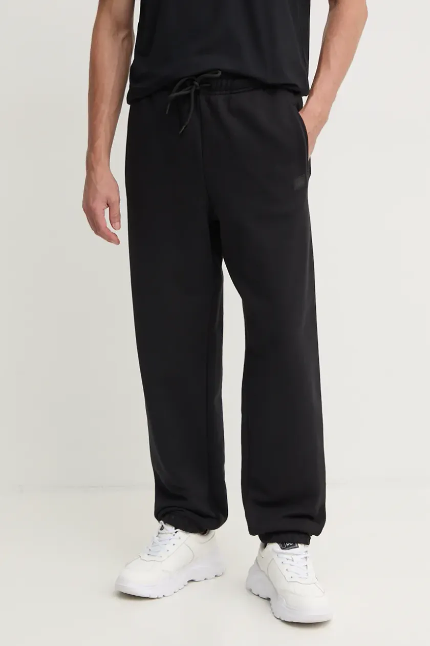 Mens black twill joggers online