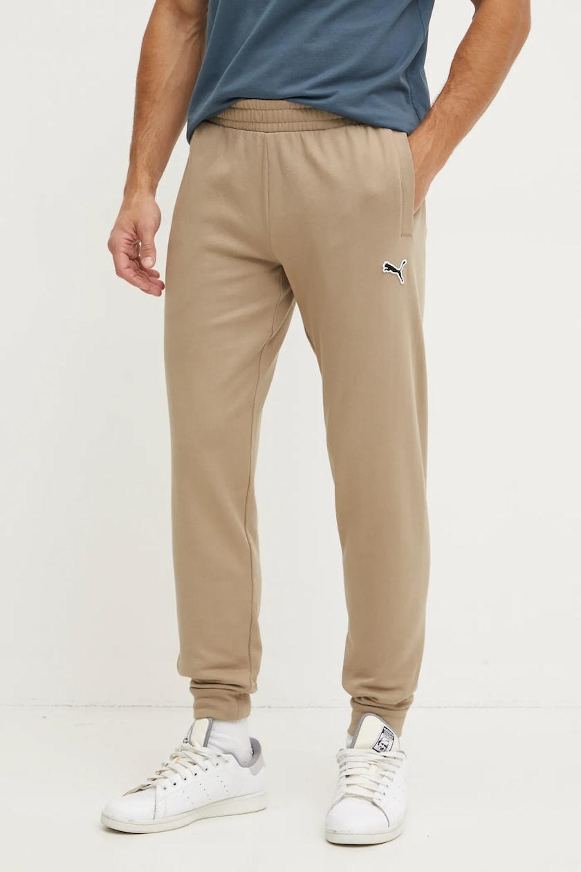 Puma Pantaloni Beige Tuta Puma Pantaloni Della Tuta Di Cotone