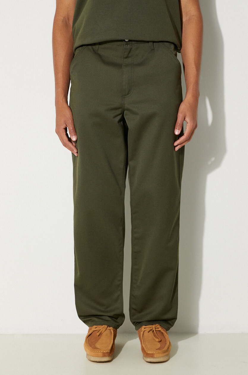 Carhartt WIP trousers Craft Pant men's green color I027965