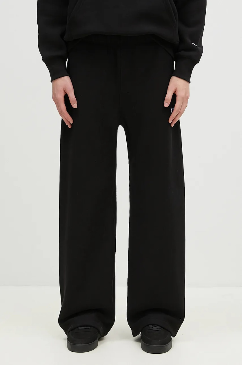 Mens black champion joggers sales