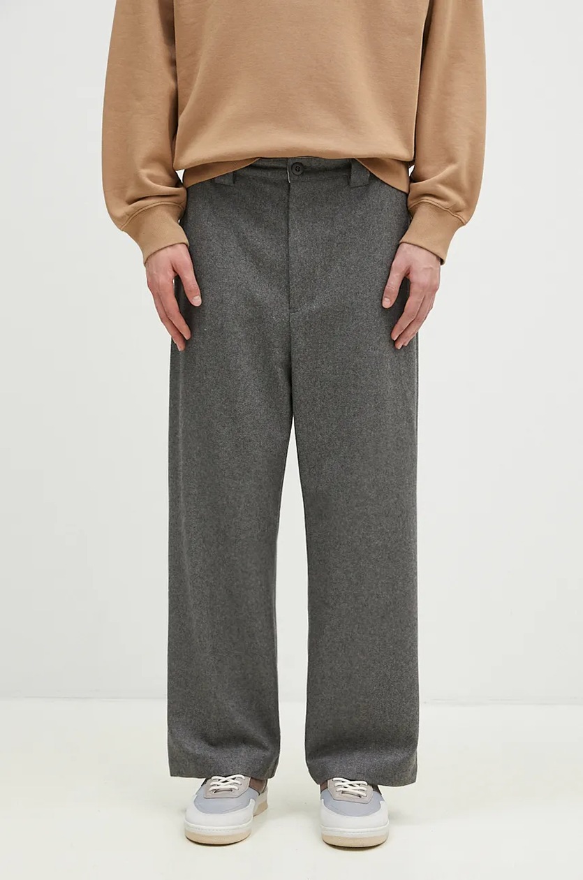 CTHY TECHWOOL BAGGY SARROUEL SLACKS カーキ CTHY TECHWOOL BAGGY CTHY TECHWOOL BAGGY SARROUEL SLACKS カーキ CTHY TECHWOOL BAGGY