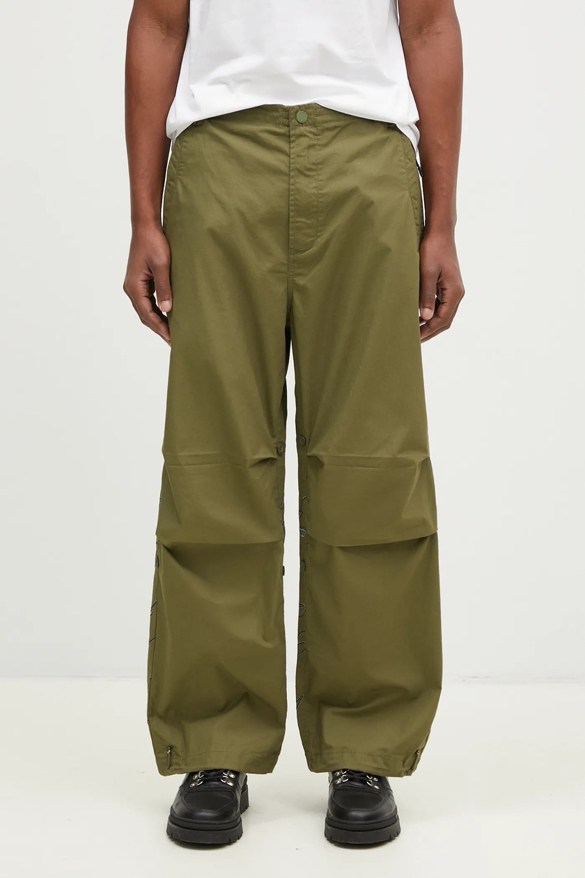 【COLOR iN ID】Corduroy flop color matching pants Men's Fashion Casual Pure Colour Lace Corduroy Pants