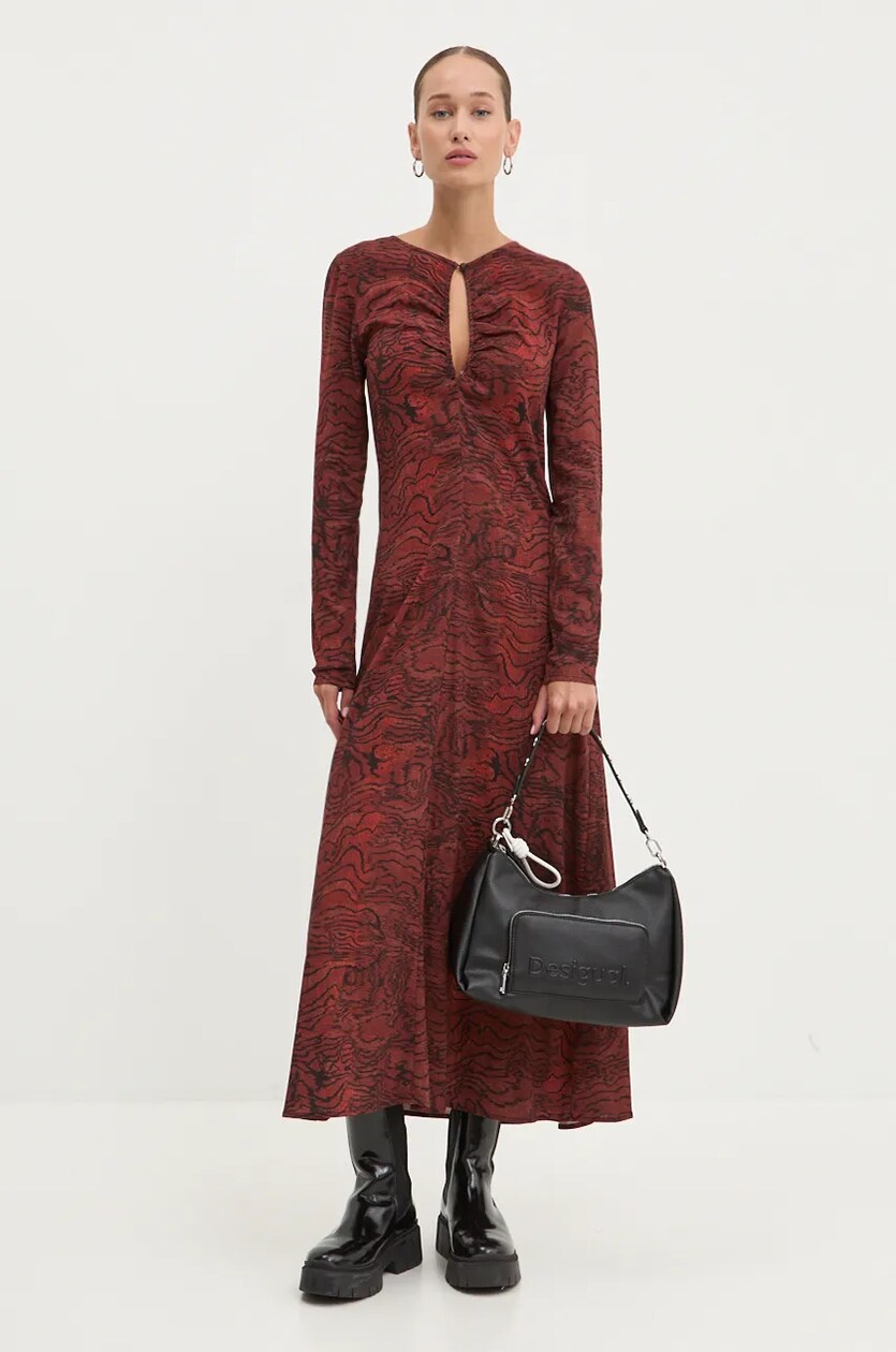 Desigual vestito rosso best sale
