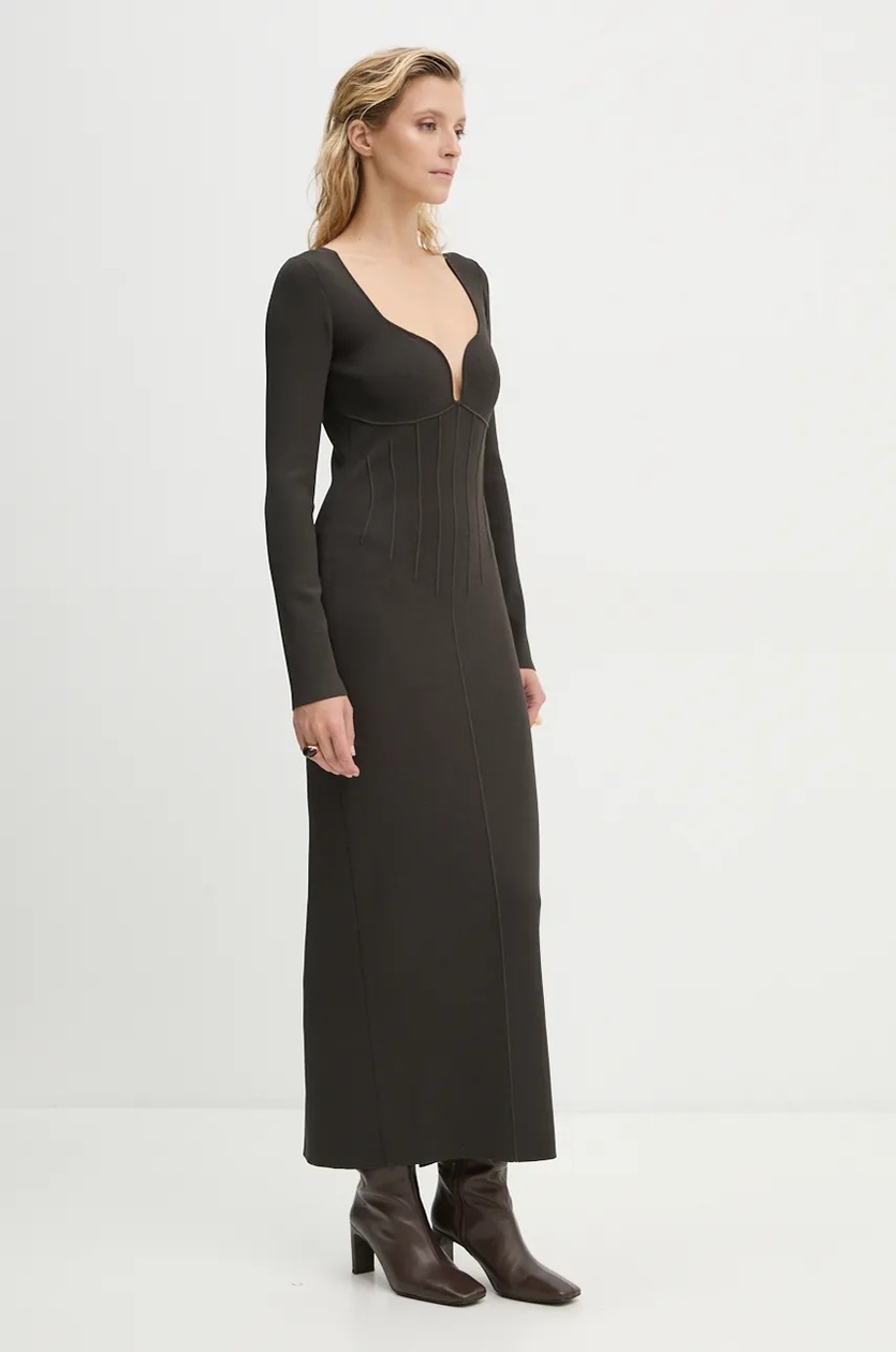 MAISON KITSUNE メゾンキツネ Ribbed Long Dress Baby Fox Maison Kitsuné - Baby Fox Ribbed Tank Dress | HBX - Globally