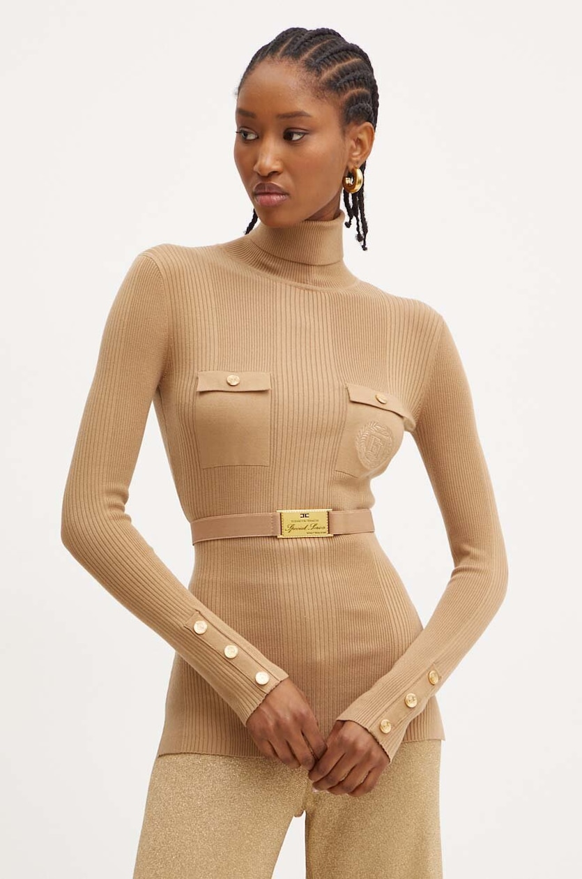 Elisabetta Franchi maglione con aggiunta di seta