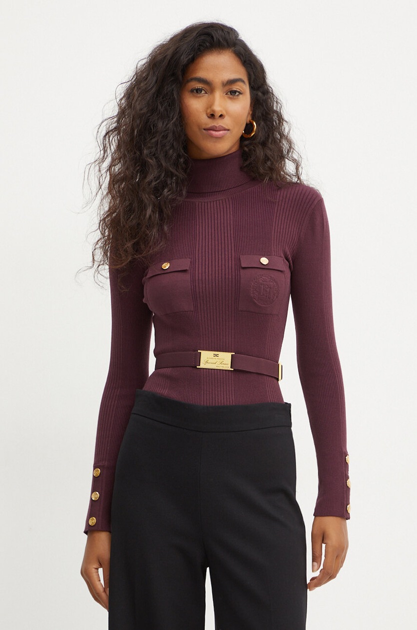 Elisabetta Franchi maglione con aggiunta di seta