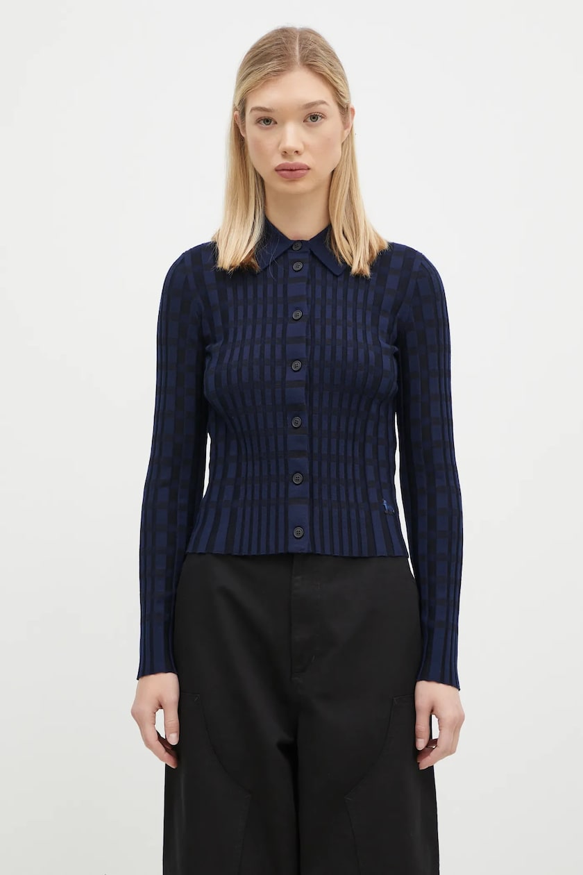 Marine Serre wool cardigan Moon Jacquard Knit Fitted Marine Serre wool cardigan Moon Jacquard Knit Fitted