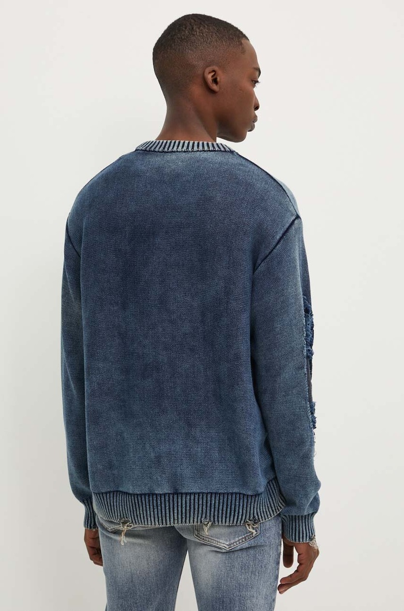 Хлопковый свитер Diesel K-ROTTISSIMO цвет синий A15478.0AJCZ