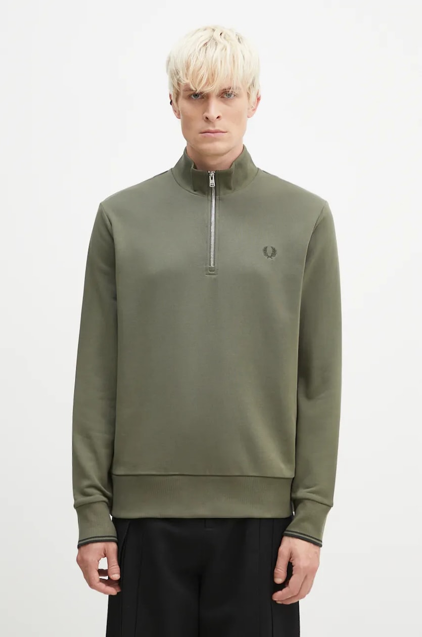 Fred perry half zip hooded jacket sales