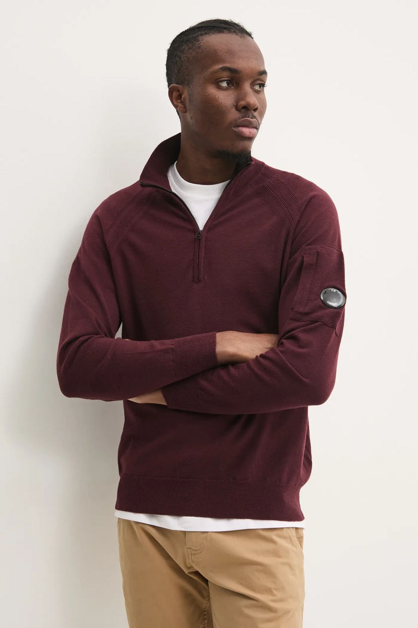 C.P. Company woolen jumper Extra Fine Merino Wool Half Zipped Knit