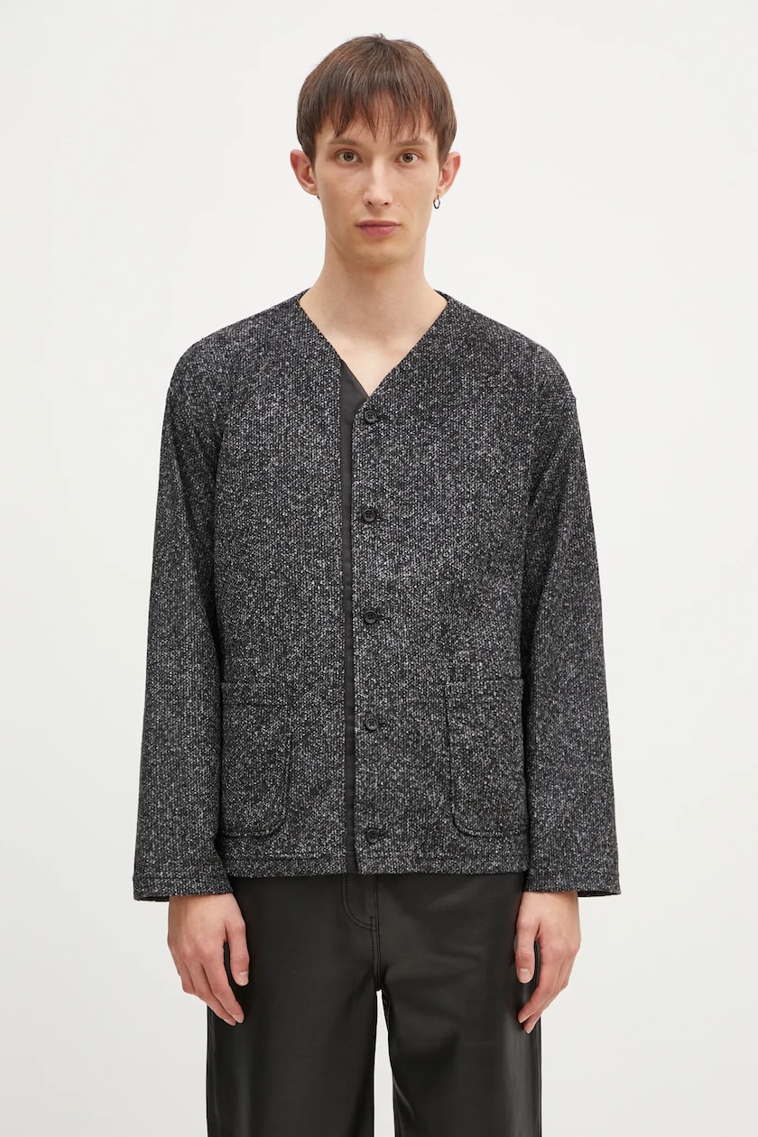 Human Made cardigan Low Gauge Knit Cardigan men's gray color Human Made cardigan Low Gauge Knit Cardigan men's gray color