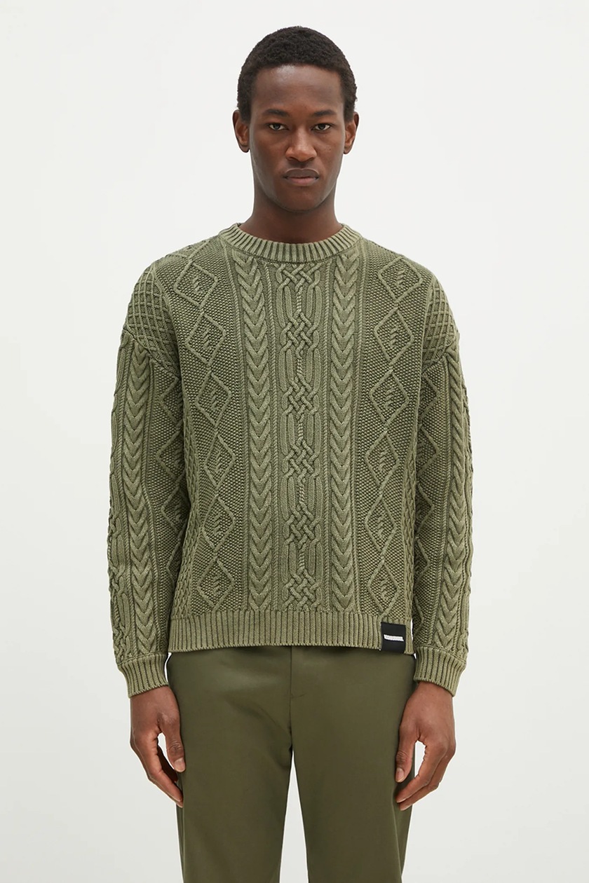 adidas Originals jumper Knit Crewneck men's green color