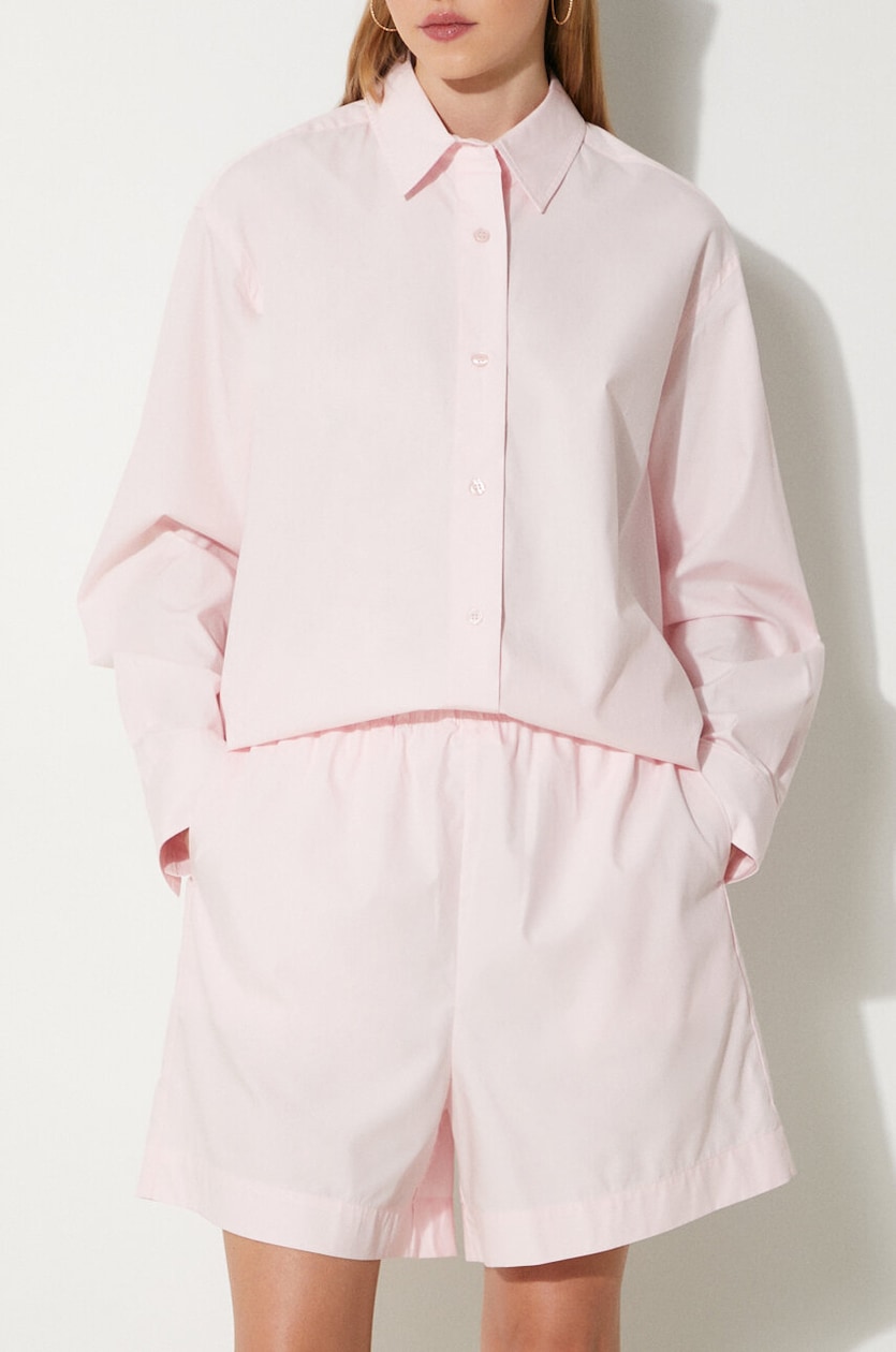 adidas Originals shorts Ruffle Shorts pink color with an