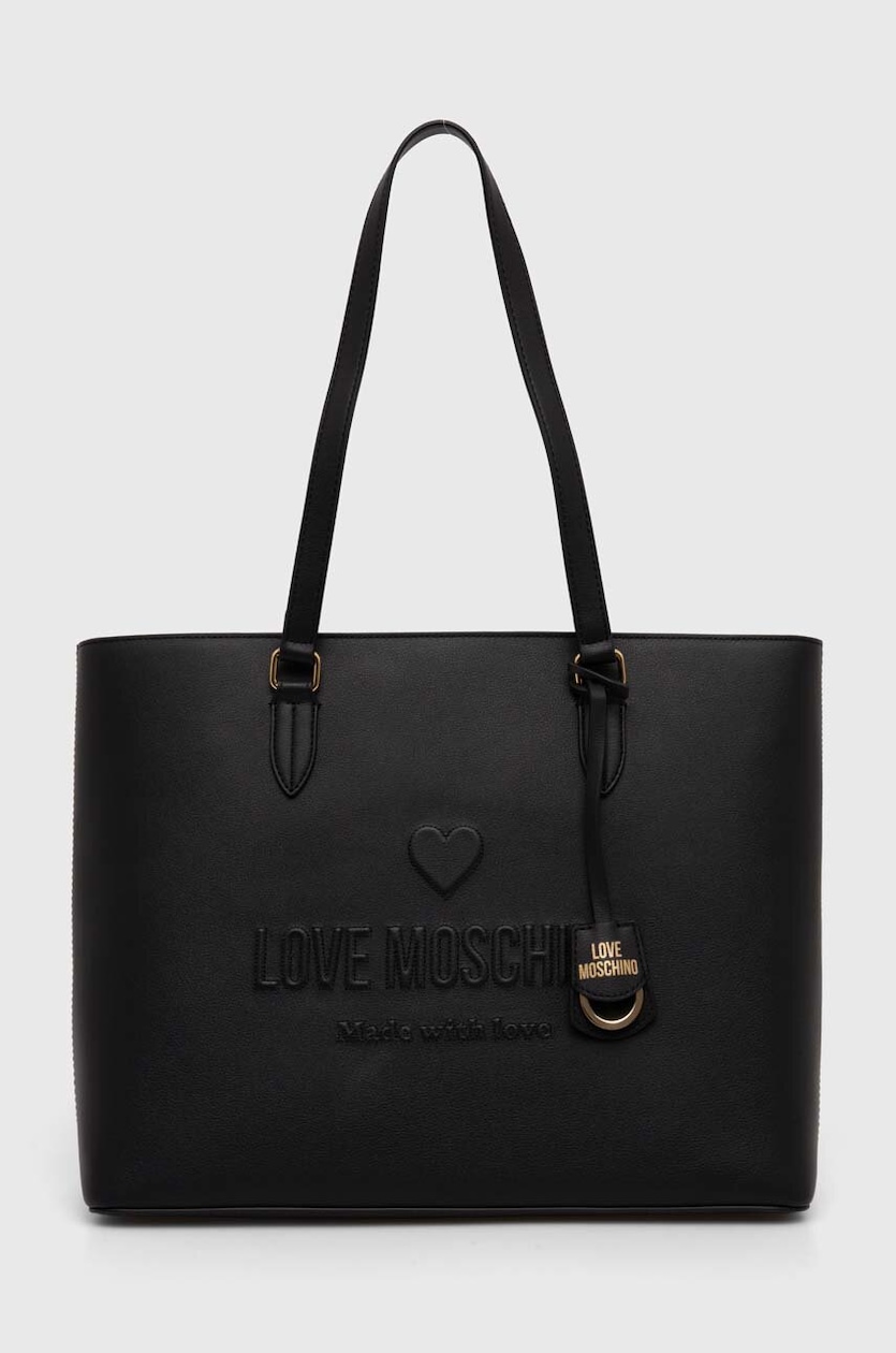 Love Moschino borsa a mano in pelle - Main Image