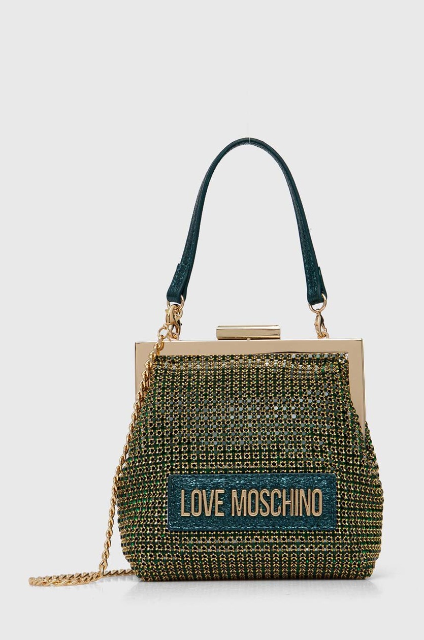 Love Moschino torebka kolor zielony JC4043PP1LLP100A